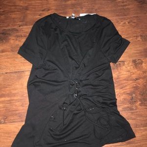 T-shirt with lace detailing